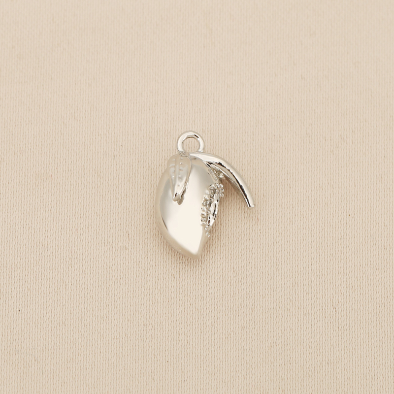 3pcs Seashell Shaped Synthetic Zirconia Copper Pendant Set